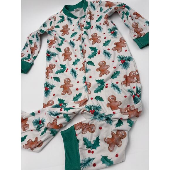 Sparkle in Pink | Zip-Up PJ's | Girls 6T XL | White Green | Holiday Gingerbread - Picture 1 of 6